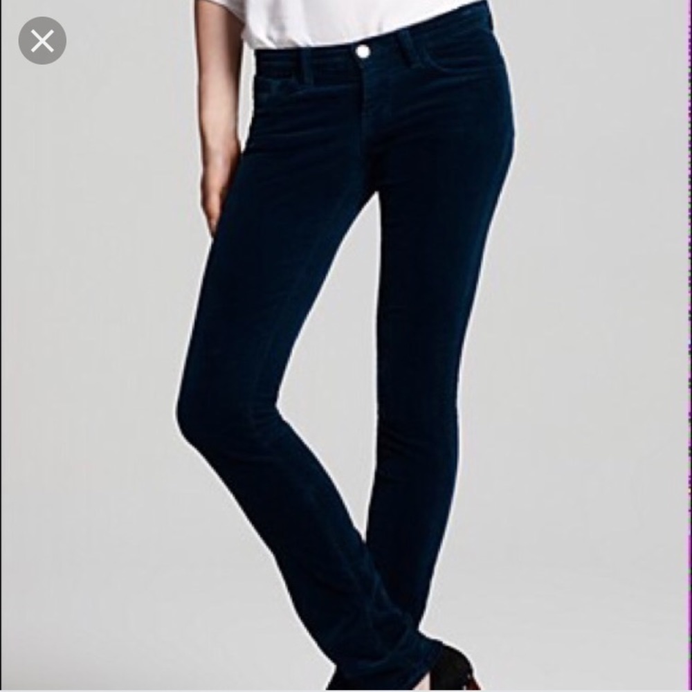 J brand skinny corduroy navy jeans.